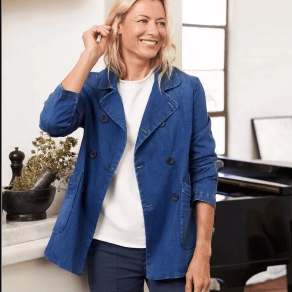 Frank & Eileen Belfast Jacket in Performance Denim—Size L